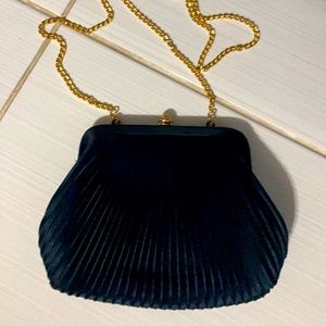 Navy blue clutch purse